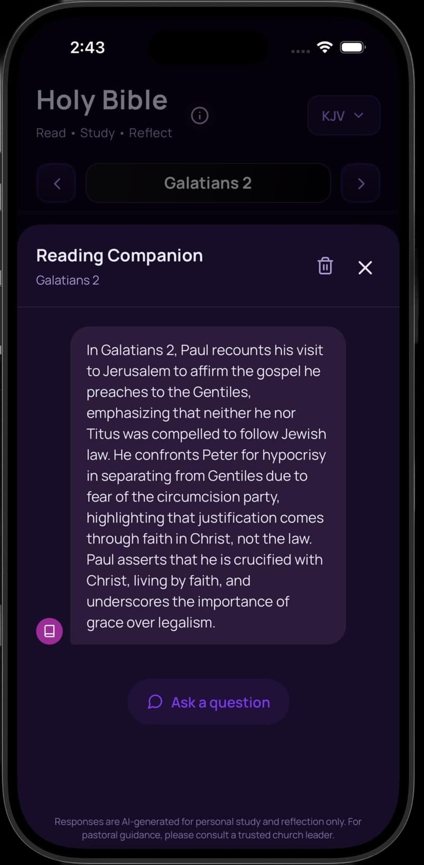 Bible Paddy App Interface